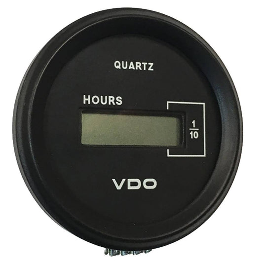 VDO Cockpit Marine 52mm (2-1/16") LCD Hourmeter - Black Dial/Chrome Bezel [331-546] - Twin Screws Marine Service