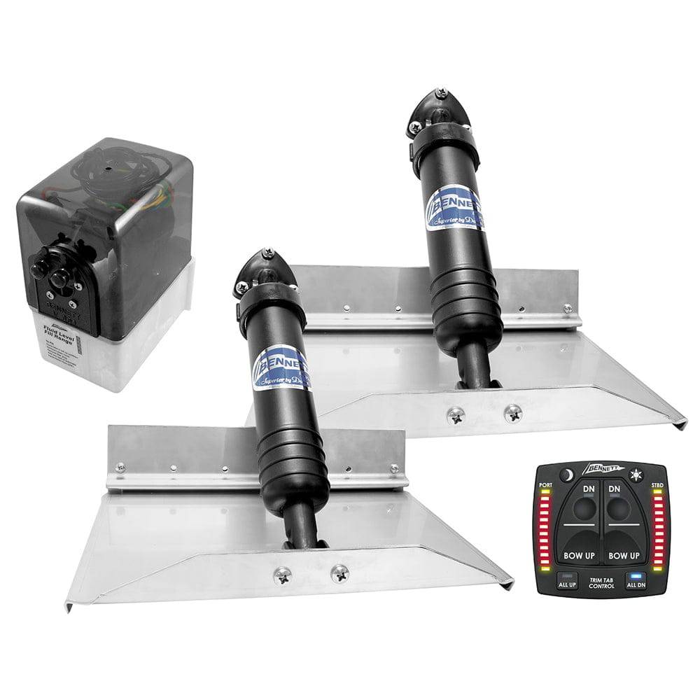 Bennett Marine 12x9 Hydraulic Trim Tab System w/One Box Indication [129OBI] - Twin Screws Marine Service