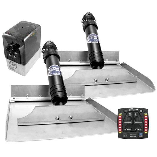 Bennett 12x12 Hydraulic Trim Tab System w/One Box Indication [1212OBI] - Twin Screws Marine Service