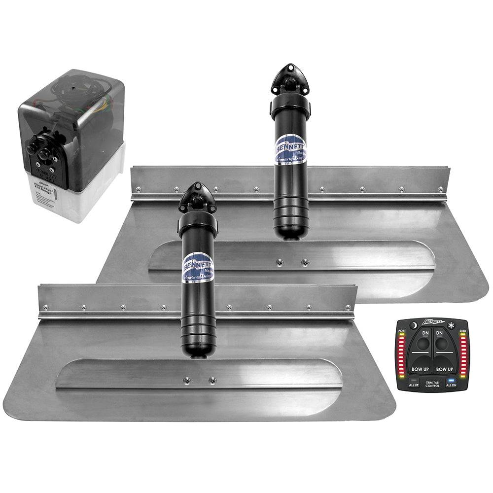 Bennett Marine 24x12 Hydraulic Trim Tab System w/One Box Indication [2412OBI] - Twin Screws Marine Service