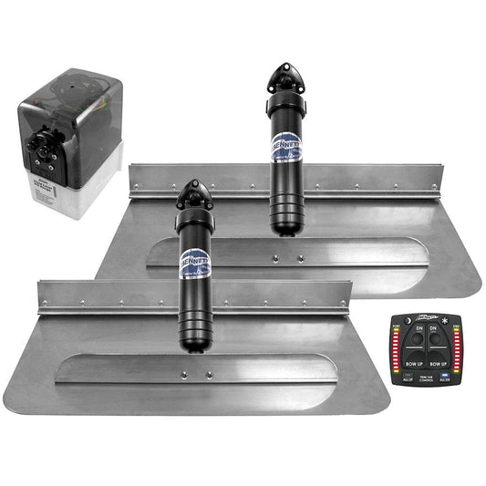 Bennett Marine 24x12 Hydraulic Trim Tab System w/One Box Indication [2412OBI] - Twin Screws Marine Service