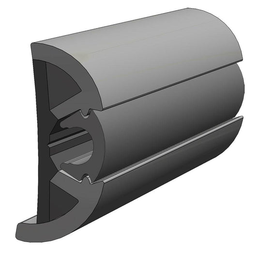 TACO SuproFlex Rub Rail Kit Gray w/Gray Insert - 2"H x 1.2"W x 80L [V11-9990GRD80-2] - Twin Screws Marine Service