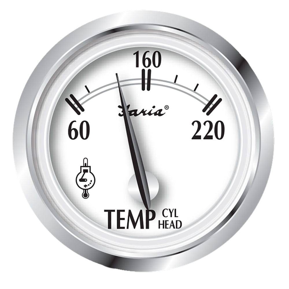 Faria Newport SS 2" Cylinder Head Temperature Gauge w/Sender - 60 to 220 F [25011] - Twin Screws Marine Service