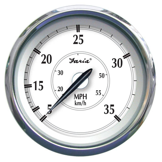 Faria Newport SS 4" Speedometer - 0 to 35 MPH [45008] - Twin Screws Marine Service