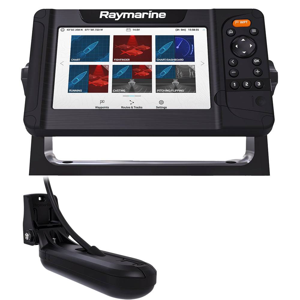 Raymarine Element 7 HV Combo w/HV-100 Transom Mount Transducer  Lighthouse North America Chart [E70532-05-102] - Twin Screws Marine Service
