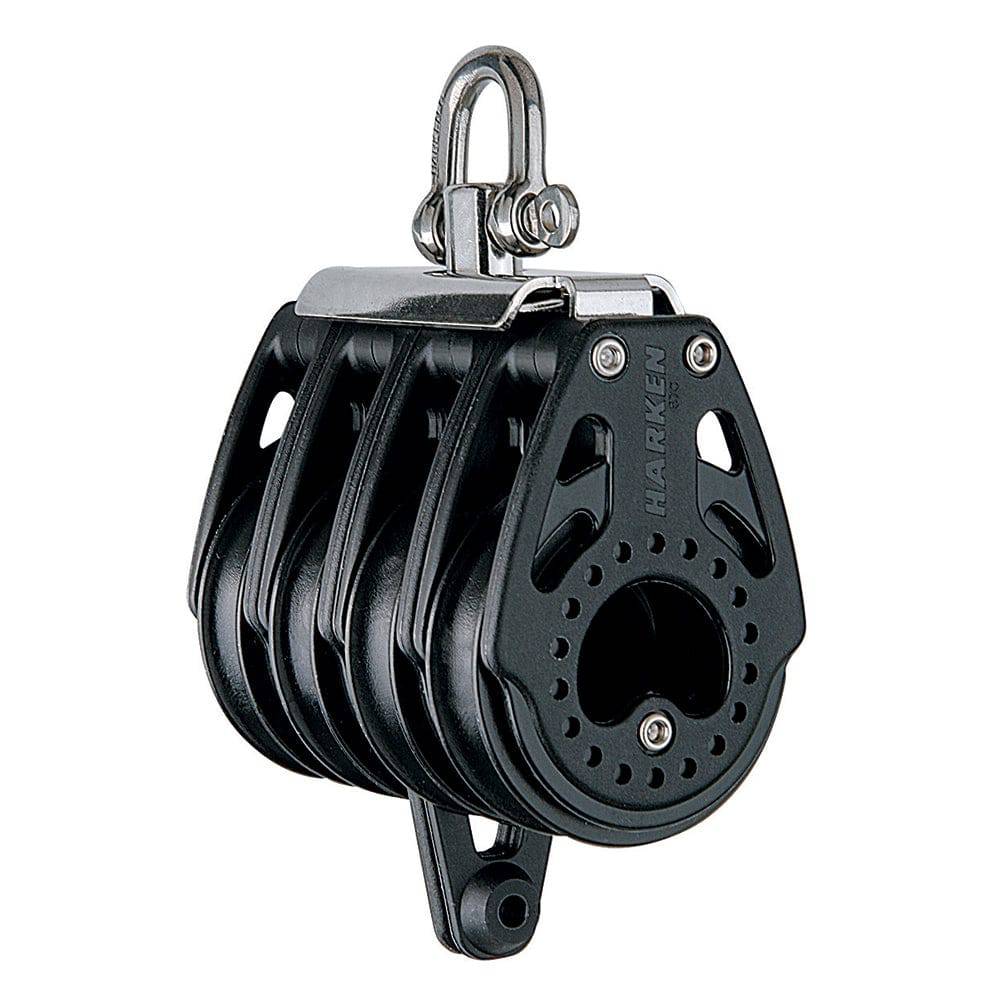 Harken 57mm Quad Block Swivel, Center Becket [HSB380] - Twin Screws Marine Service