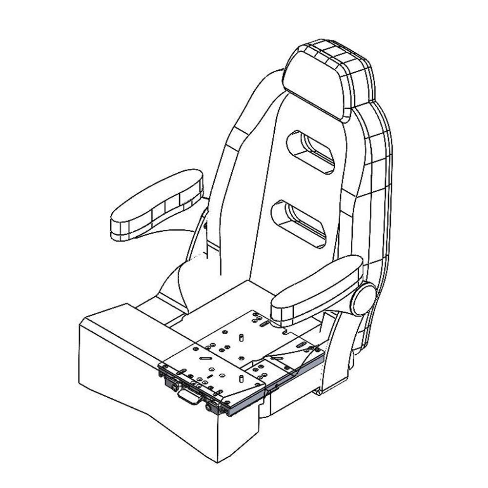 TACO Low Profile Adjustable Seat Slide [M20-1013A] - Twin Screws Marine Service