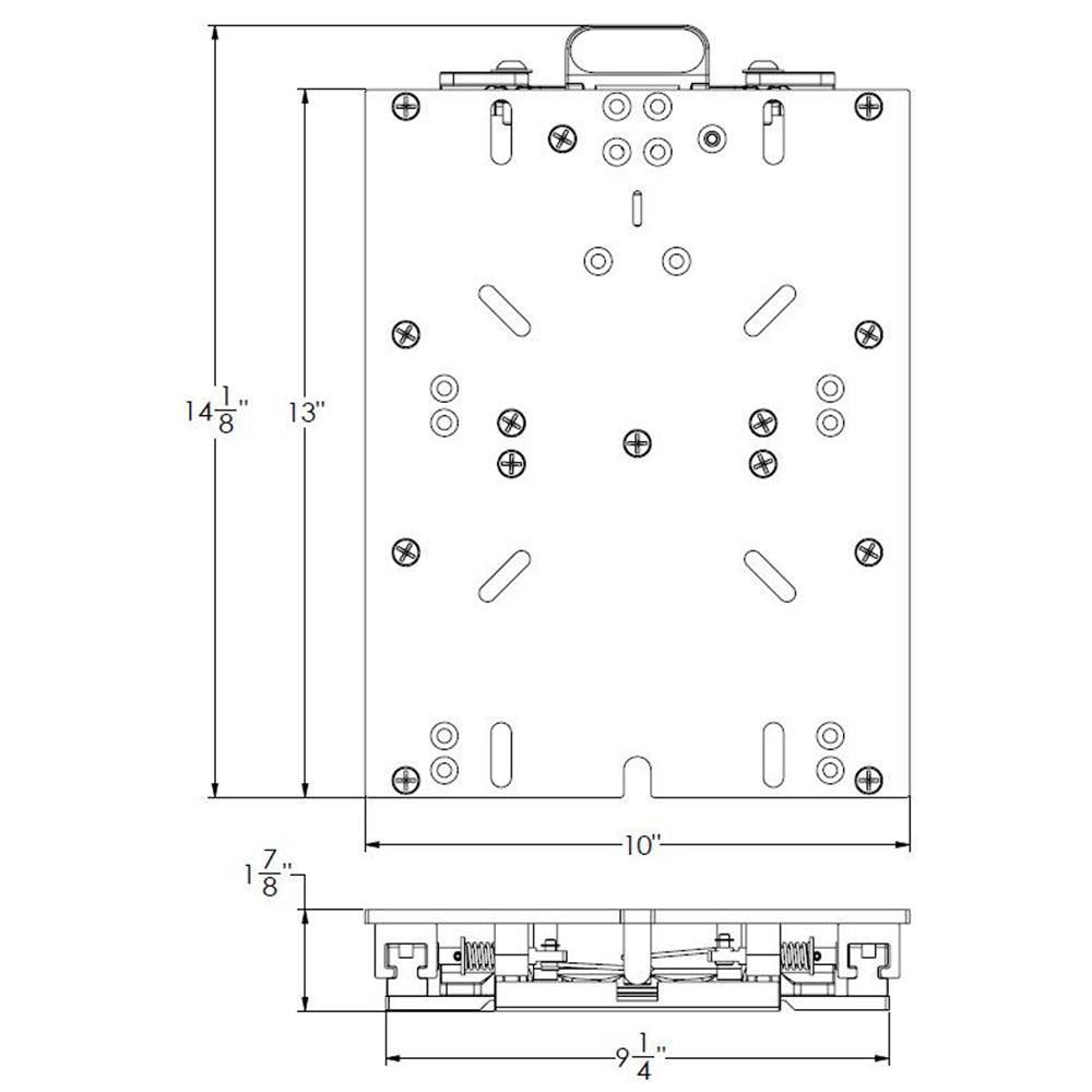 TACO Low Profile Adjustable Seat Slide [M20-1013A] - Twin Screws Marine Service