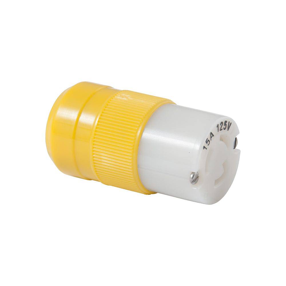 Marinco Locking Connector - 15A, 125V - Yellow [4731CR] - Twin Screws Marine Service