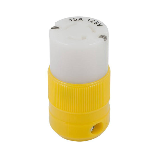 Marinco Locking Connector - 15A, 125V - Yellow [4731CR] - Twin Screws Marine Service