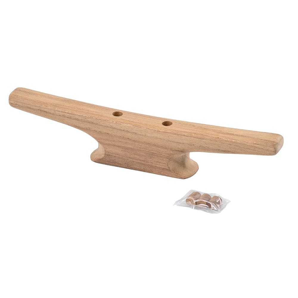 Whitecap 10" Cleat - Teak [60404] - Twin Screws Marine Service