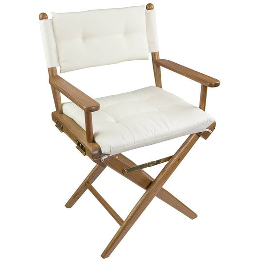 Whitecap Directors Chair w/Cream Cushion - Teak [61043] - Twin Screws Marine Service