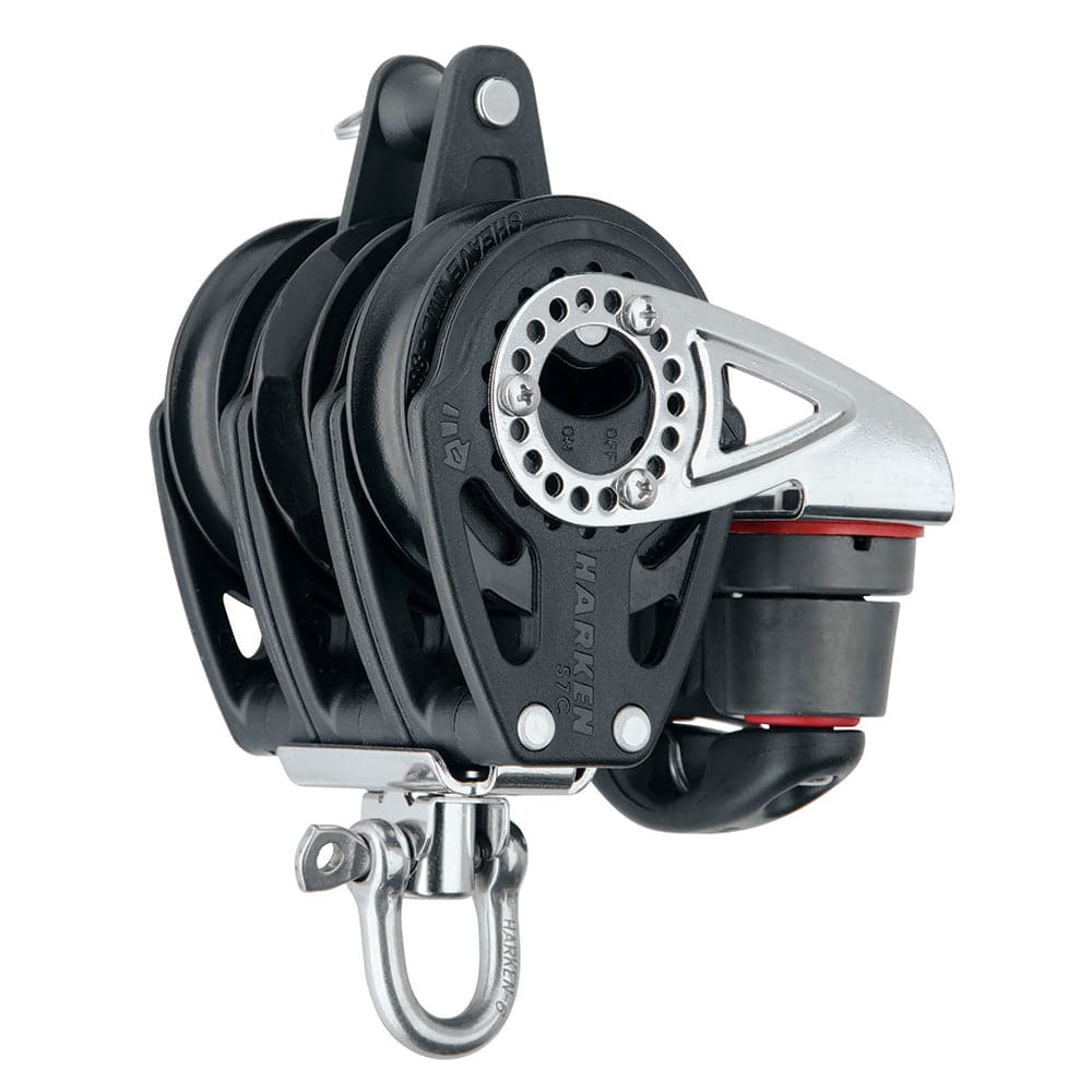 Harken 57mm Triple Carbo Block - Swivel, Becket, Cam Cleat [2141] - Twin Screws Marine Service