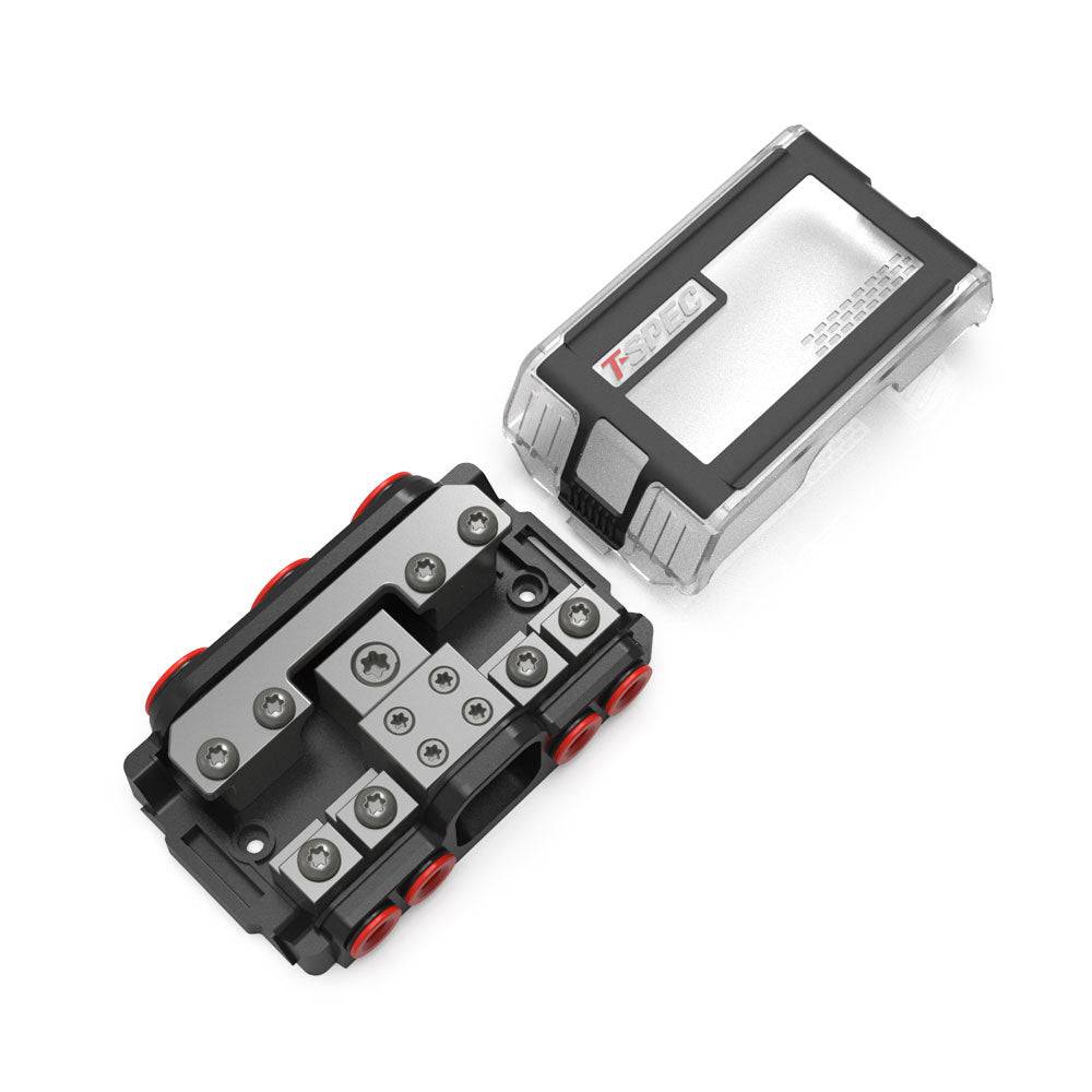 T-Spec VPNB4 MANL 4 Position All-In-One Distribution Block w/Cover [VPNB4] - Twin Screws Marine Service