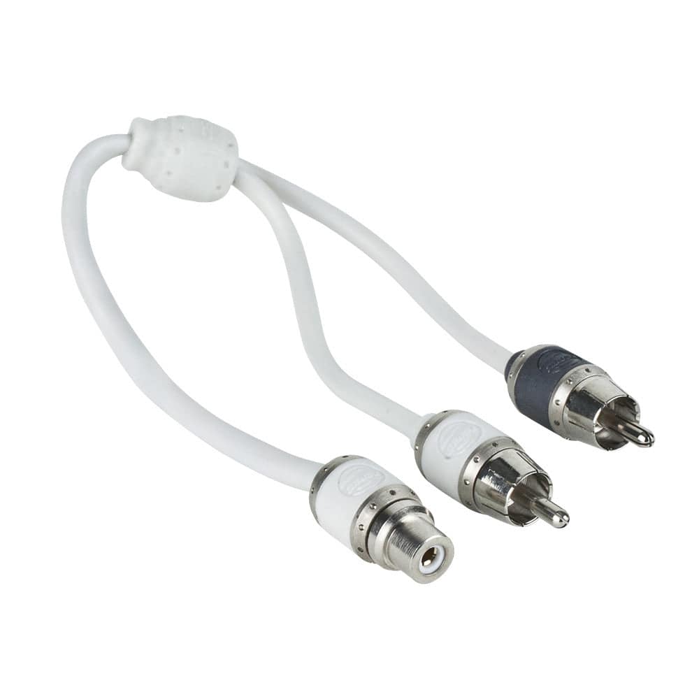 T-Spec V10 Series RCA Audio Y Cable - 2 Channel - 1 Female to 2 Males [V10RY1] - Twin Screws Marine Service