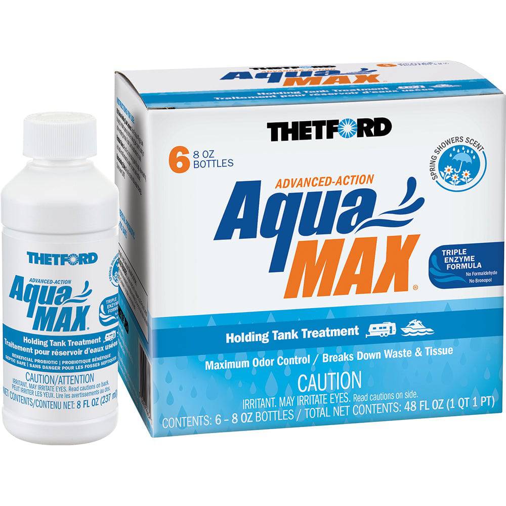 Thetford AquaMax Holding Tank Treatment - 6-Pack - 8oz Liquid - Spring Shower Scent [96634] - Twin Screws Marine Service