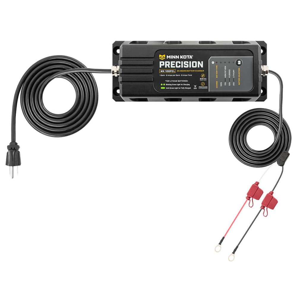 Minn Kota On-Board Precision Charger MK-106 PCL 1 Bank x 6 AMP LI Optimized Charger [1831061] - Twin Screws Marine Service