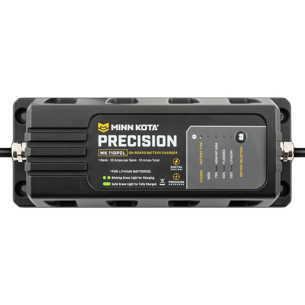Minn Kota On-Board Precision Charger MK-110 PCL 1 Bank x 10 AMP LI Optimized Charger [1831101] - Twin Screws Marine Service