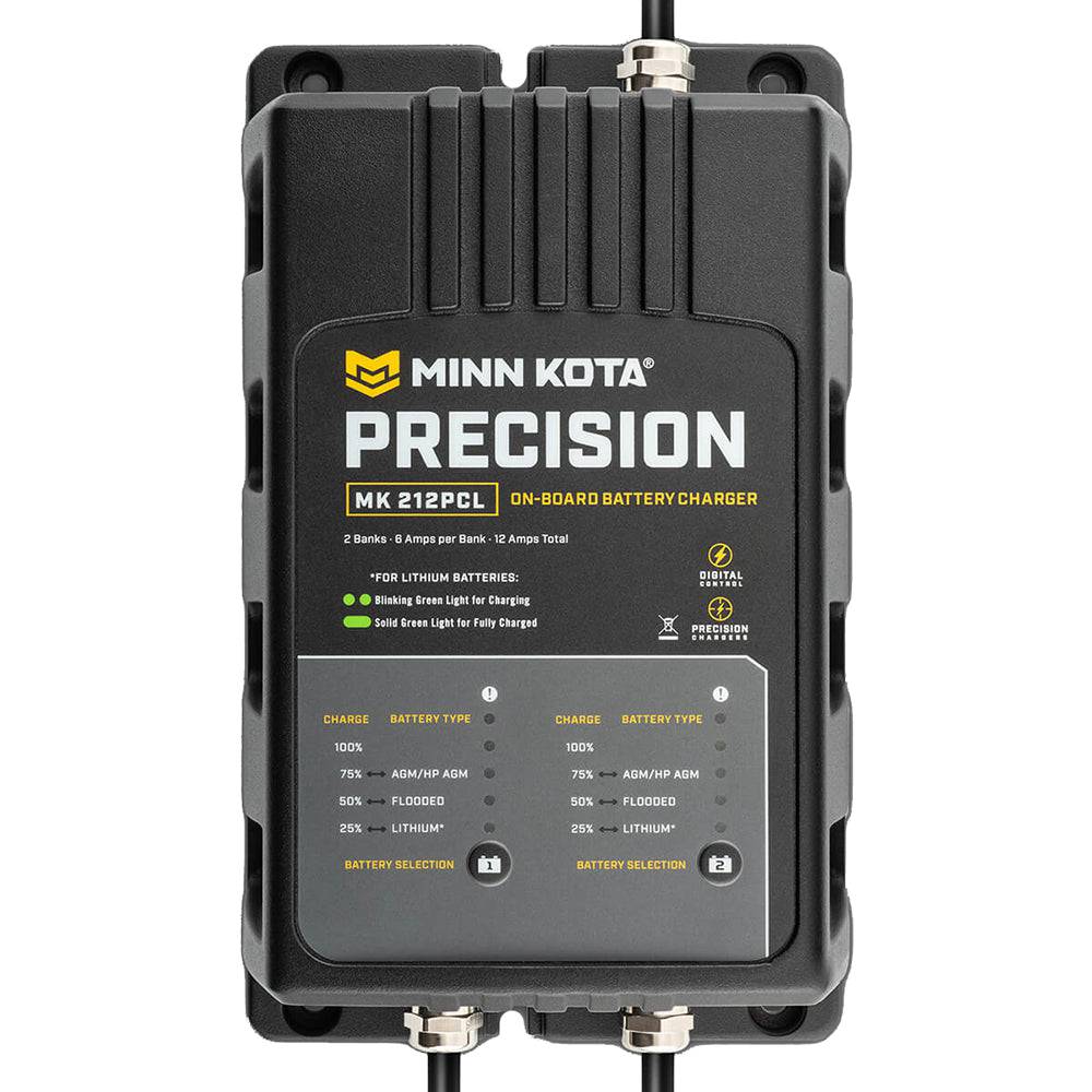 Minn Kota On-Board Precision Charger MK-212 PCL 2 Bank x 6 AMP LI Optimized Charger [1832121] - Twin Screws Marine Service