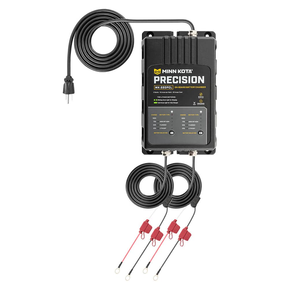 Minn Kota On-Board Precision Charger MK-220 PCL 2 Bank x 10 AMP LI Optimized Charger [1832201] - Twin Screws Marine Service