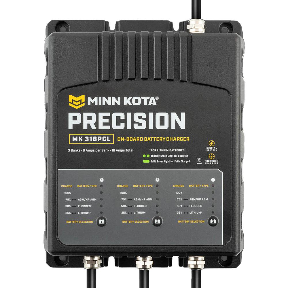 Minn Kota On-Board Precision Charger MK-318 PCL 3 Bank x 6 AMP LI Optimized Charger [1833181] - Twin Screws Marine Service