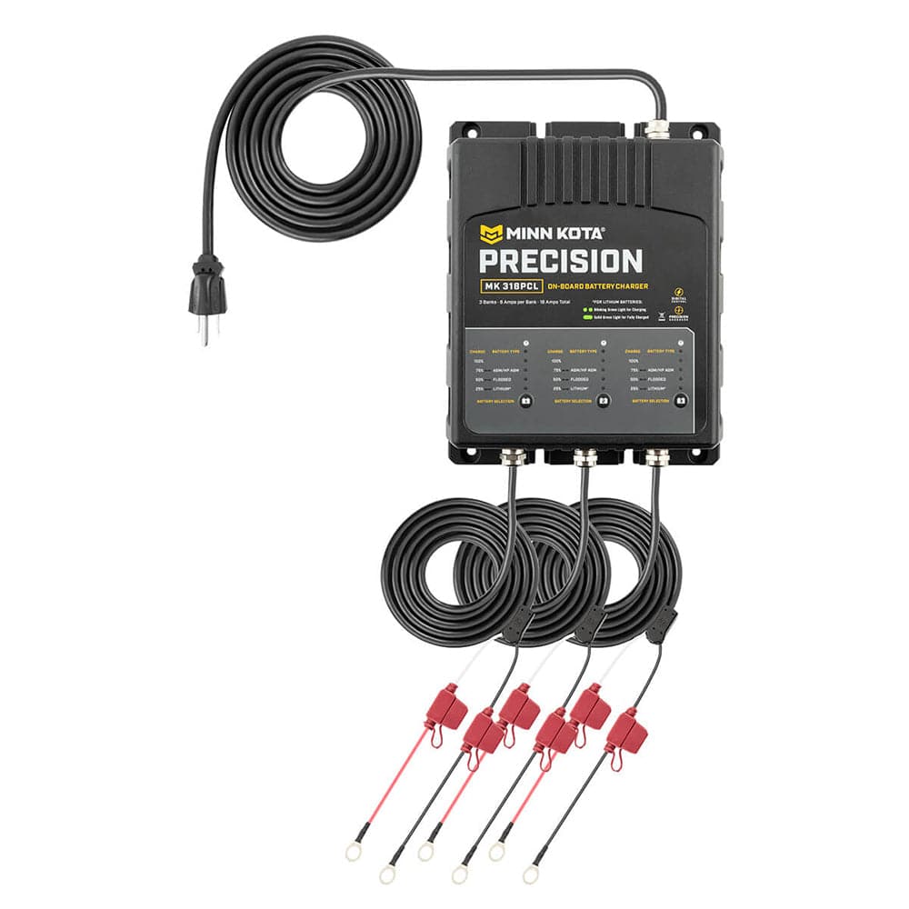 Minn Kota On-Board Precision Charger MK-318 PCL 3 Bank x 6 AMP LI Optimized Charger [1833181] - Twin Screws Marine Service