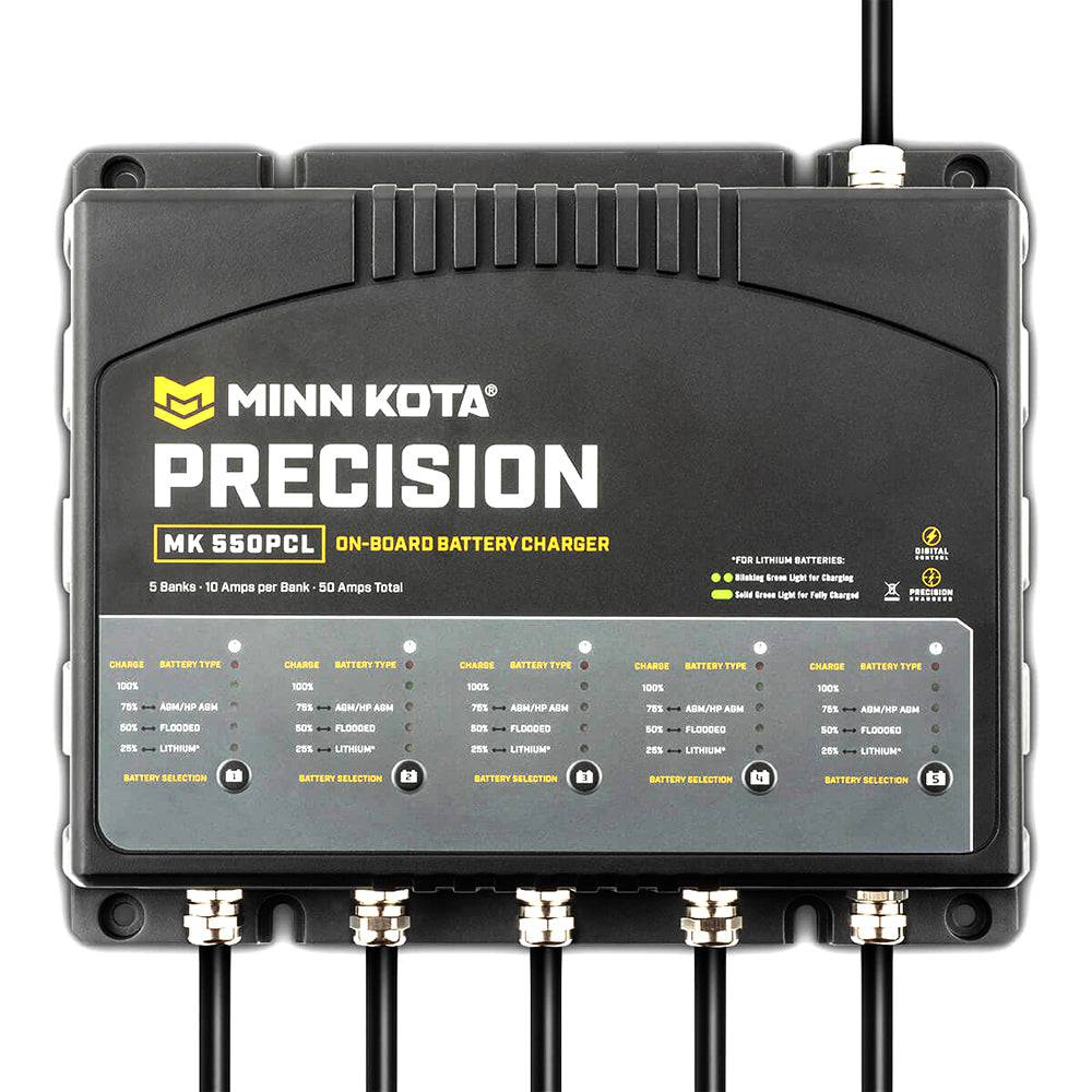 Minn Kota On-Board Precision Charger MK-550 PCL 5 Bank x 10 AMP LI Optimized Charger [1835500] - Twin Screws Marine Service