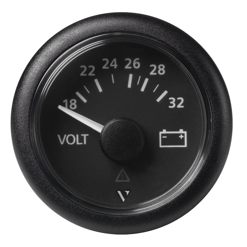 Veratron 52mm (2-1/16") Viewline Voltmeter 18-32V - Black Dial  Bezel [A2C59512458] - Twin Screws Marine Service