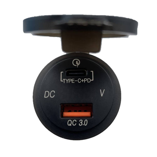 Poly-Planar Panel Mount USB Charging Ports - 12V [USB-PM2] - Twin Screws Marine Service