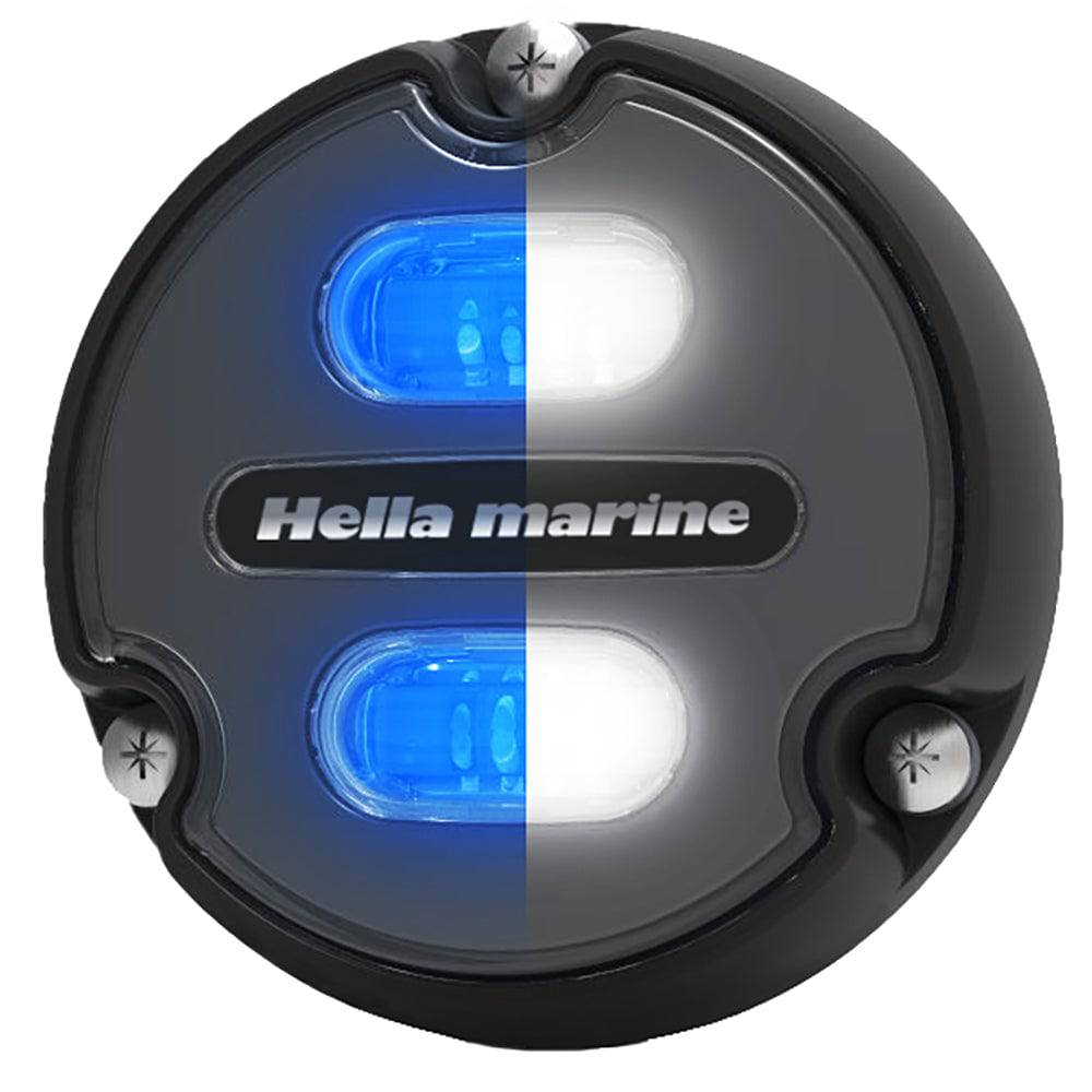 Hella Marine Apelo A1 Blue White Underwater Light - 1800 Lumens - Black Housing - Charcoal Lens [016145-001] - Twin Screws Marine Service