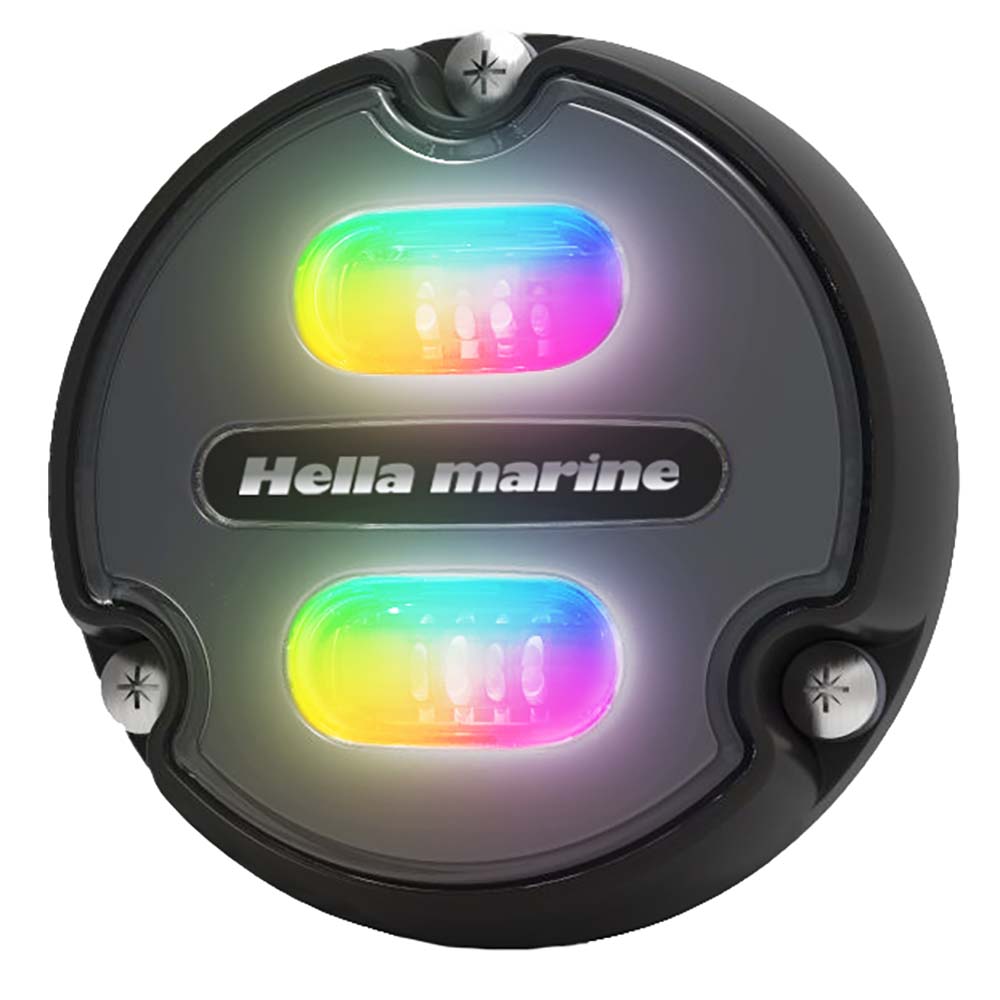 Hella Marine Apelo A1 RGB Underwater Light - 1800 Lumens - Black Housing - Charcoal Lens [016146-001] - Twin Screws Marine Service