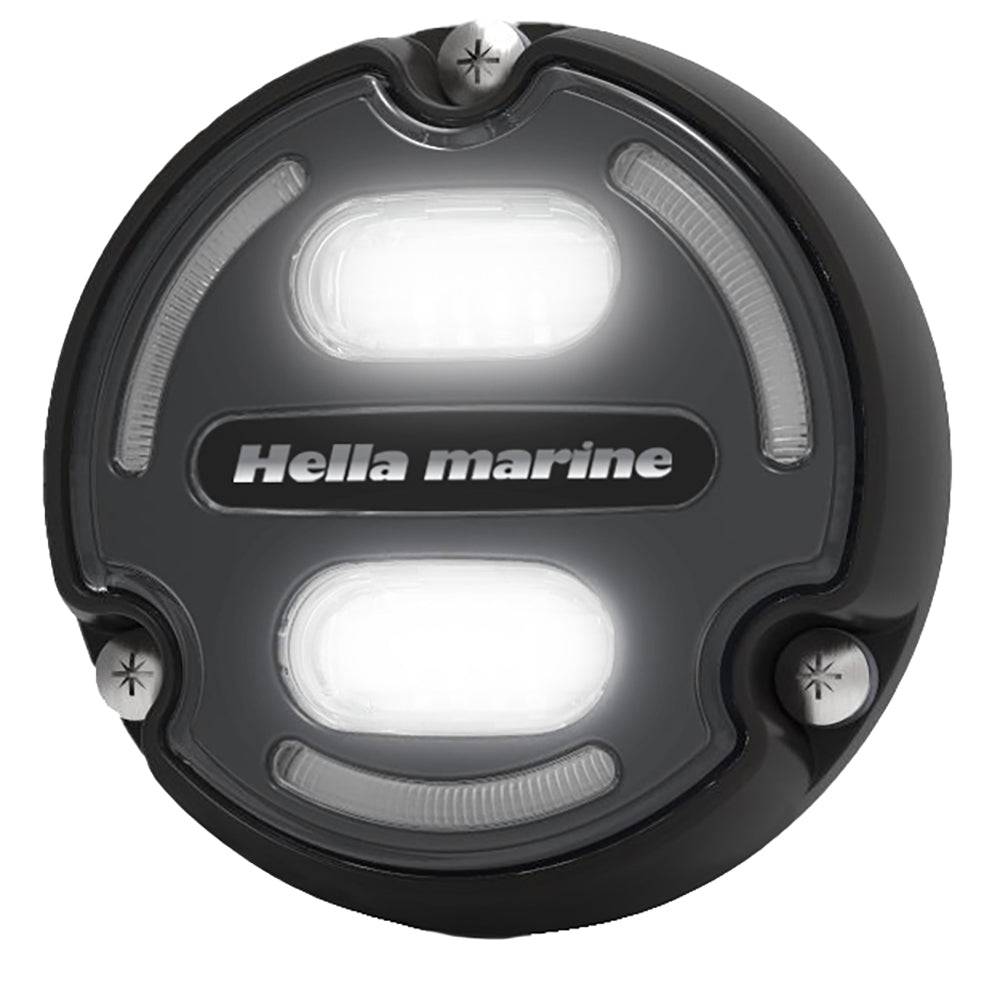 Hella Marine Apelo A2 Blue White Underwater Light - 3000 Lumens - Black Housing - Charcoal Lens w/Edge Light [016147-001] - Twin Screws Marine Service