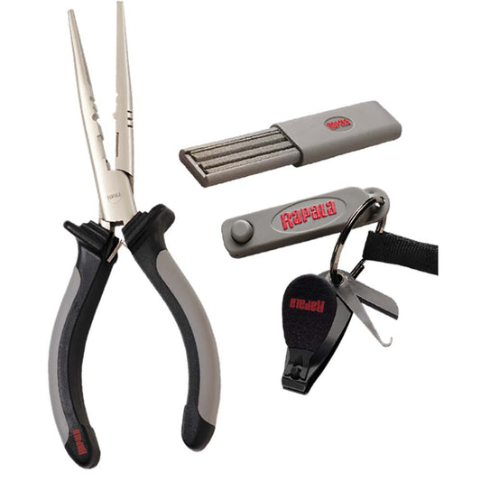 Rapala Combo Pack - Pliers, Clipper, Punch  Sharpener [RTC-6PCHS] - Twin Screws Marine Service