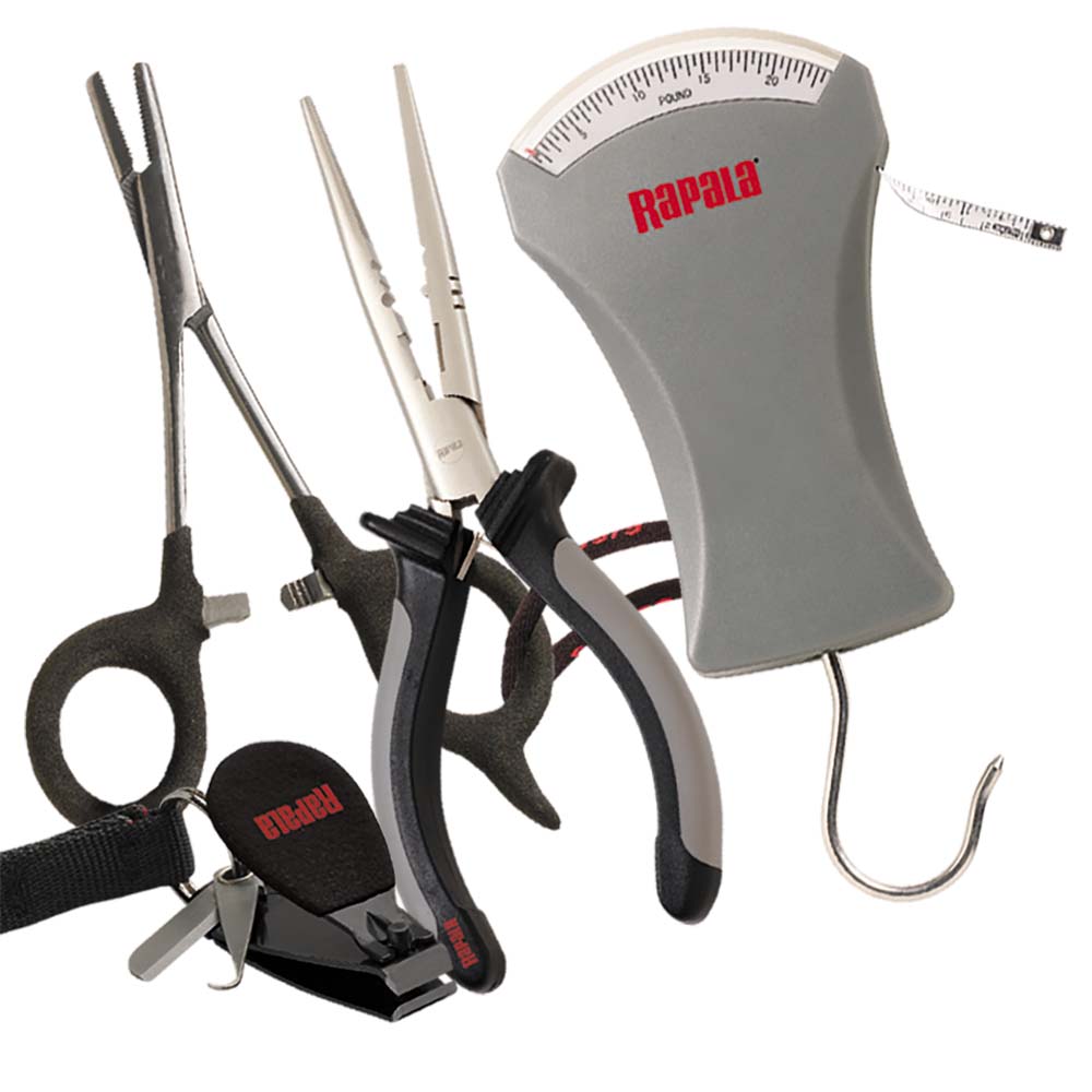 Rapala Combo Pack - Pliers, Forceps, Scale  Clipper [RTC-6PFSC] - Twin Screws Marine Service