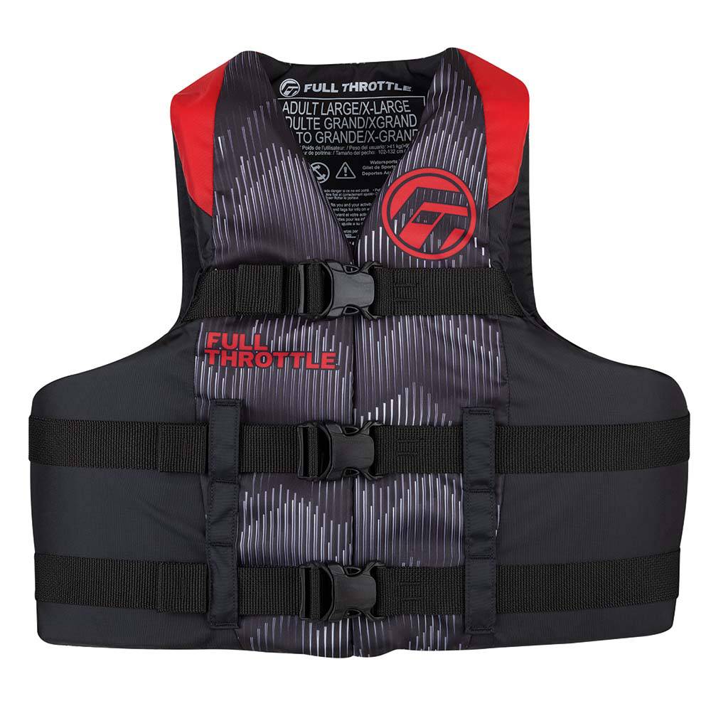 Full Throttle Adult Nylon Life Jacket - S/M - Red/Black [112200-100-030-22] - Twin Screws Marine Service