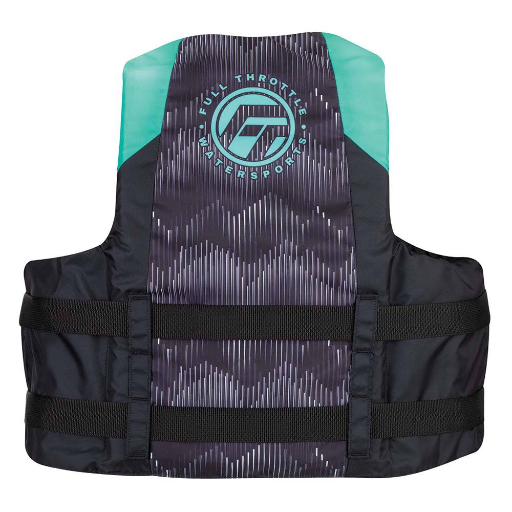 Full Throttle Adult Nylon Life Jacket - S/M - Aqua/Black [112200-505-030-22] - Twin Screws Marine Service