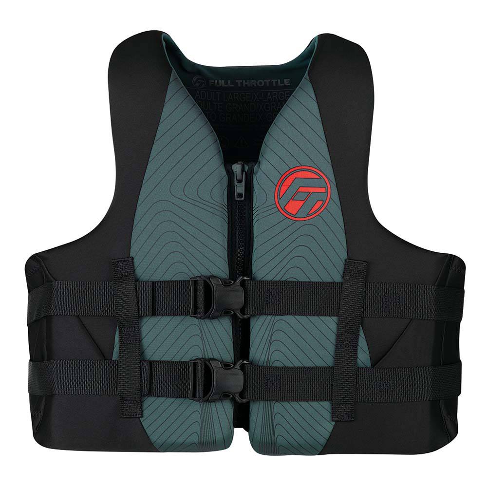 Full Throttle Adult Rapid-Dry Life Jacket - L/XL - Grey/Black [142100-701-050-22] - Twin Screws Marine Service
