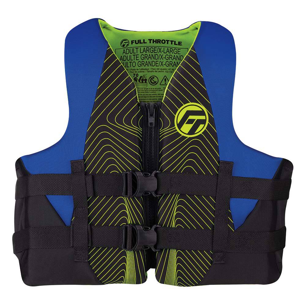 Full Throttle Adult Rapid-Dry Life Jacket - L/XL - Blue/Black [142100-500-050-22] - Twin Screws Marine Service