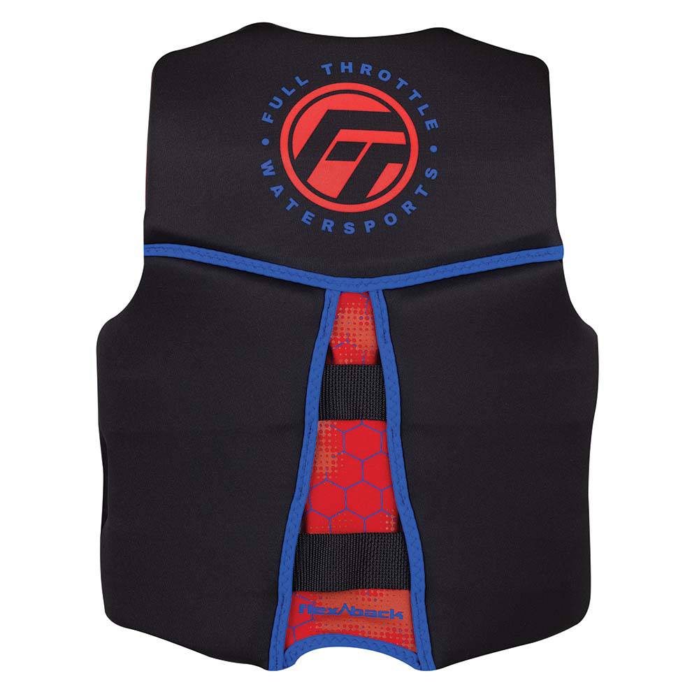 Full Throttle Youth Rapid-Dry Flex-Back Life Jacket - Red/Black [142500-100-002-22] - Twin Screws Marine Service