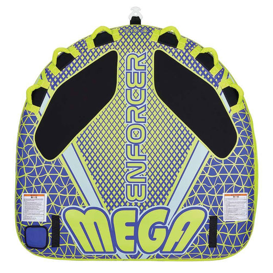 Full Throttle Mega Enforcer Towable Tube - 3 Rider - Yellow [302200-300-003-21] - Twin Screws Marine Service