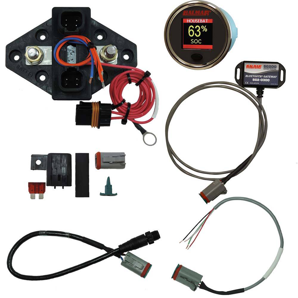 Balmar SG230 Battery Monitor Kit N2K BT Gateway Color Display 12-48VDC [SG230] - Twin Screws Marine Service