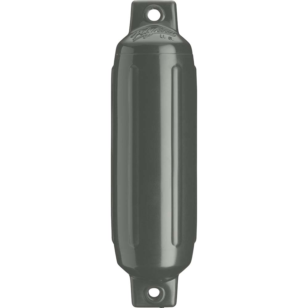 Polyform G-3 Twin Eye Fender 5.5" x 19" - Graphite [G-3-GRAPHITE] - Twin Screws Marine Service