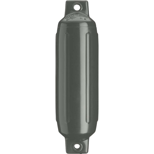 Polyform G-3 Twin Eye Fender 5.5" x 19" - Graphite [G-3-GRAPHITE] - Twin Screws Marine Service