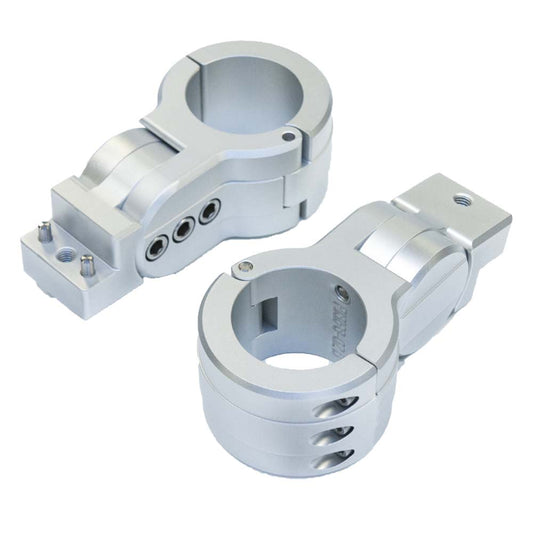 PTM Edge Board Rack Mounts - 2.5" Pipe Clamp - Silver [P13198-2500TEBCL] - Twin Screws Marine Service