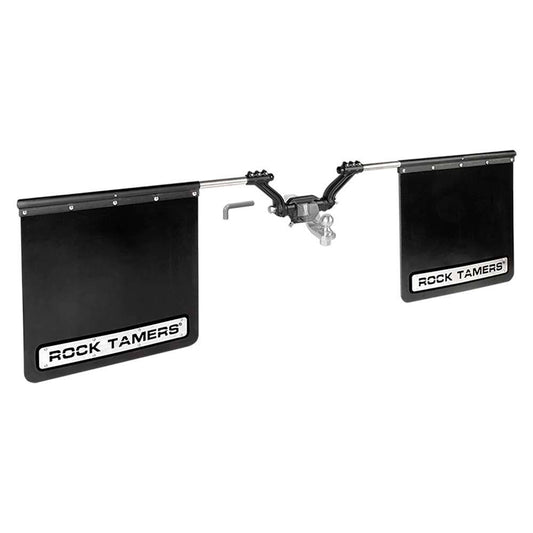 ROCK TAMERS 2" Hub Mudflap System - Matte Black/Stainless [00108] - Twin Screws Marine Service