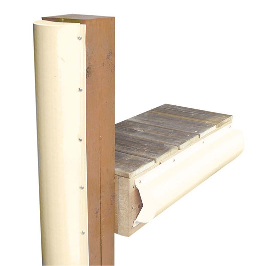 Dock Edge Piling Bumper - One End Capped - 6 - Beige [1020SF] - Twin Screws Marine Service