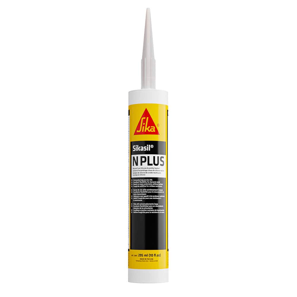 Sika Sikasil-N Plus Clear 10oz w/Nozzle [432053] - Twin Screws Marine Service