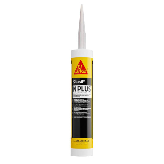 Sika Sikasil-N Plus Clear 10oz w/Nozzle [432053] - Twin Screws Marine Service