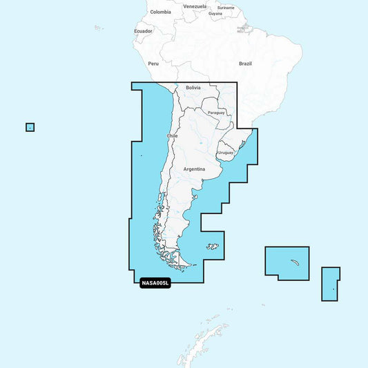Navionics NASA005L - Chile, Argentina  Easter Island - Navionics+ [010-C1365-30] - Twin Screws Marine Service