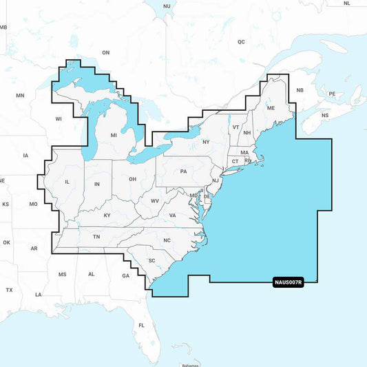 Navionics NAUS007R - U.S. East - Navionics+ [010-C1370-30] - Twin Screws Marine Service